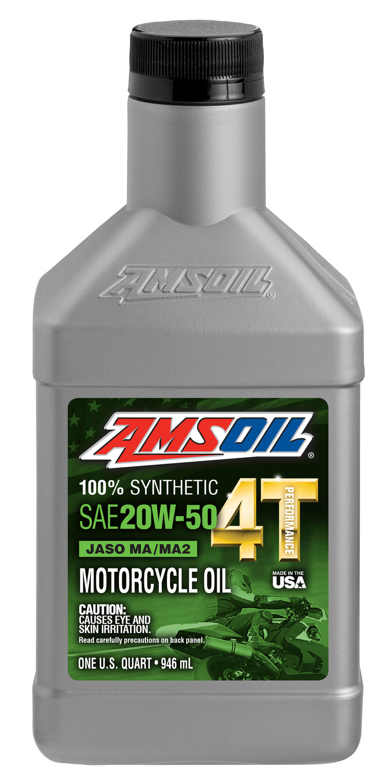 AMSOIL 100% 20W-50 Synthetic 4T Performance Motorcycle Oil - 946 ml