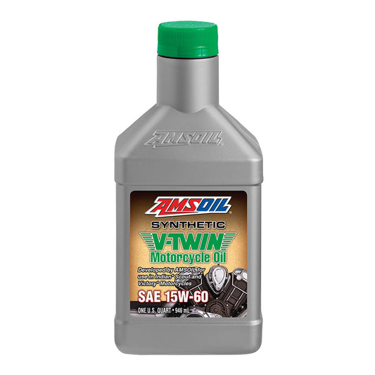 AMSOIL 15W-60 100% Synthetic V-Twin Motorcycle Oil - 946ml