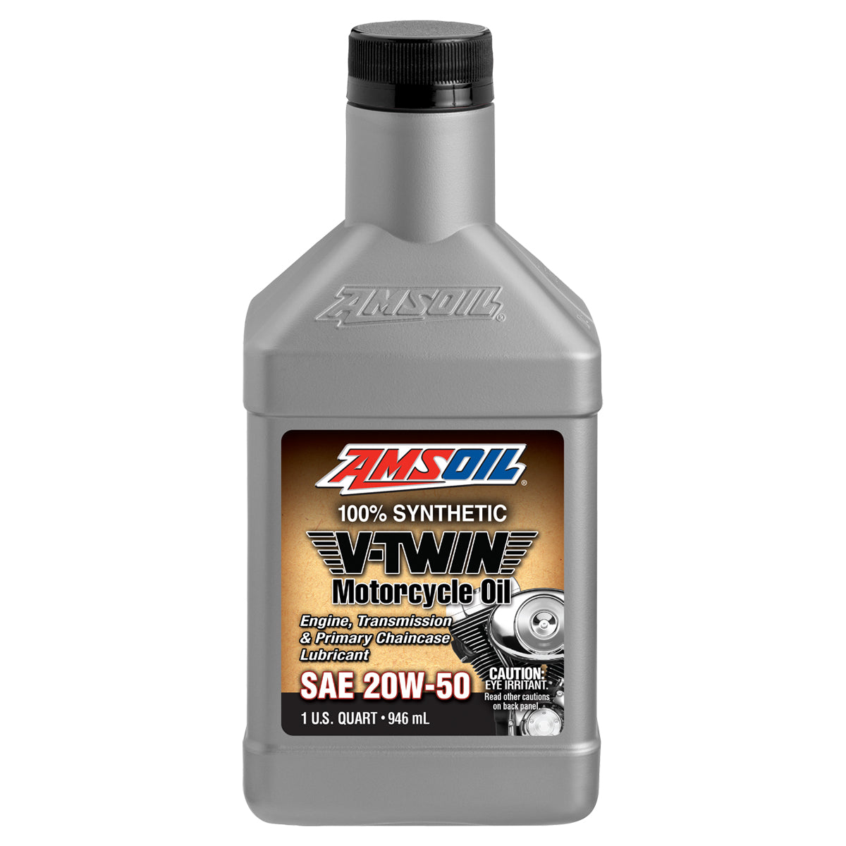 AMSOIL 20W-50 100% Synthetic V-Twin Motorcycle Oil - 946ml
