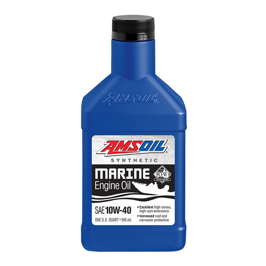 AMSOIL 10W-40 100% Synthetic Marine Engine Oil - 946ml
