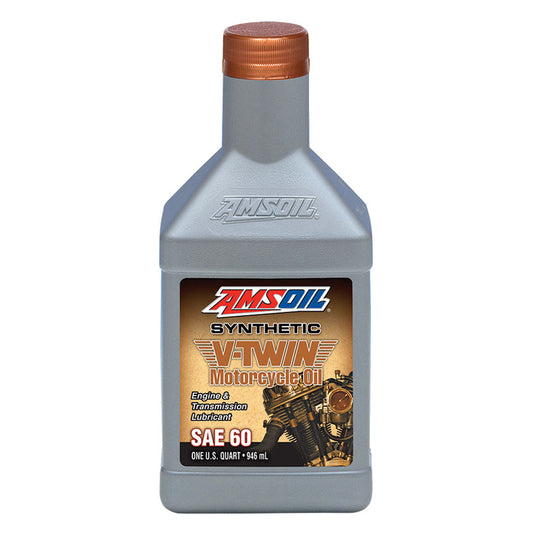 AMSOIL SAE 60 100% Synthetic V-Twin Motorcycle Oil - 946ml