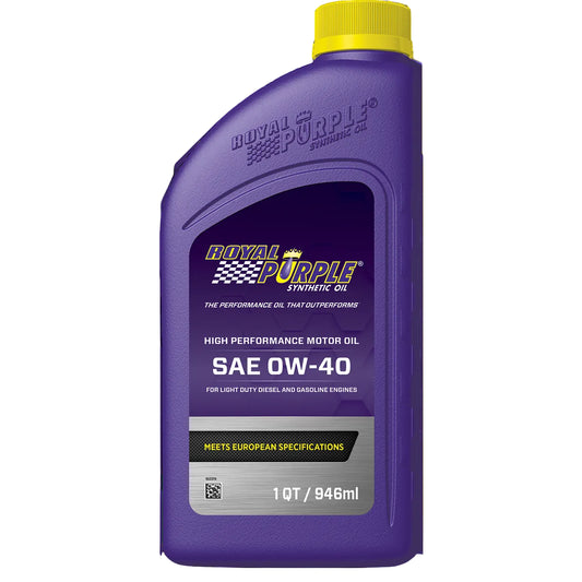 Royal Purple SAE 0W-40 High Performance Synthetic Motor Oil - 946ml