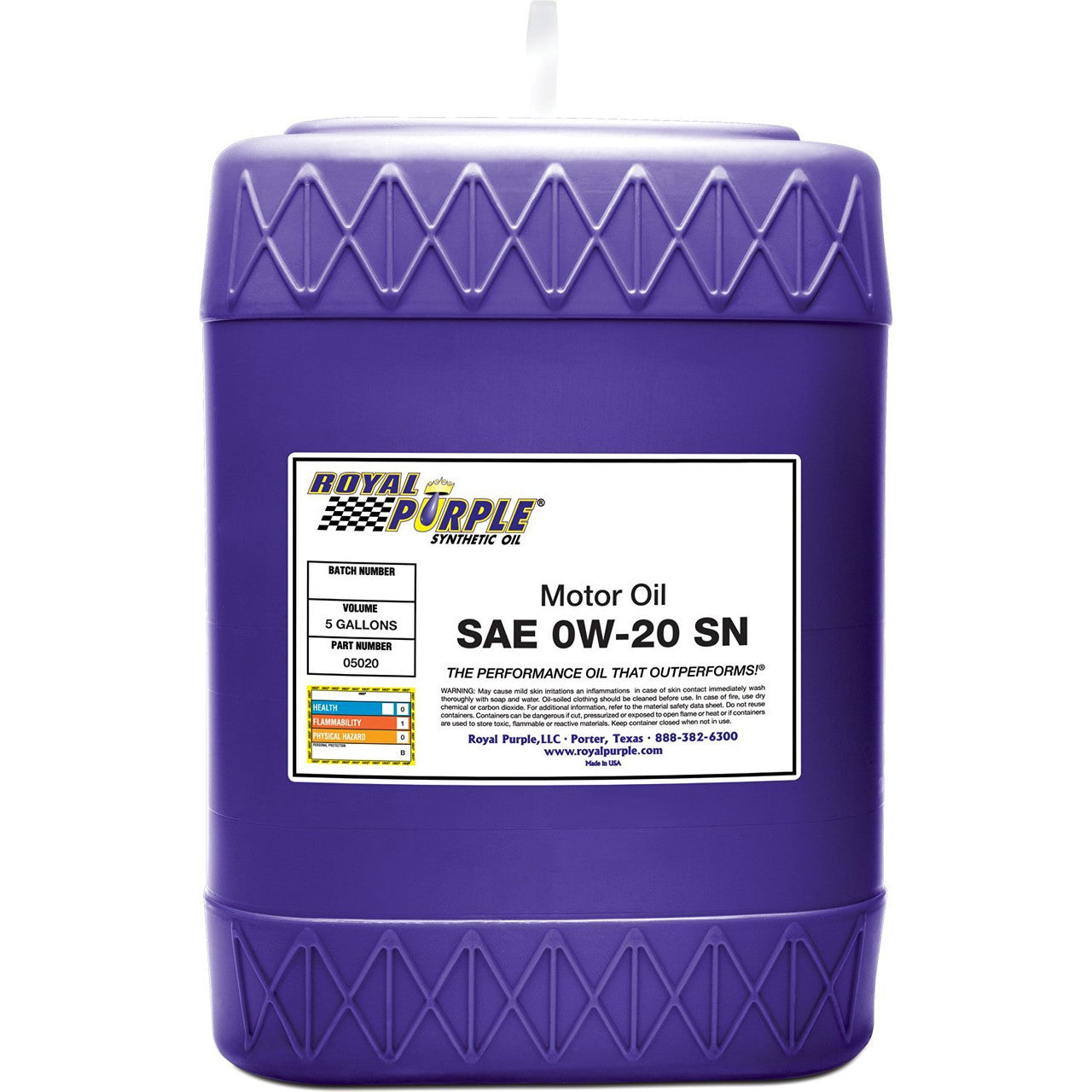 Royal Purple SAE 0W-20 High Performance Synthetic Motor Oil - 946ml