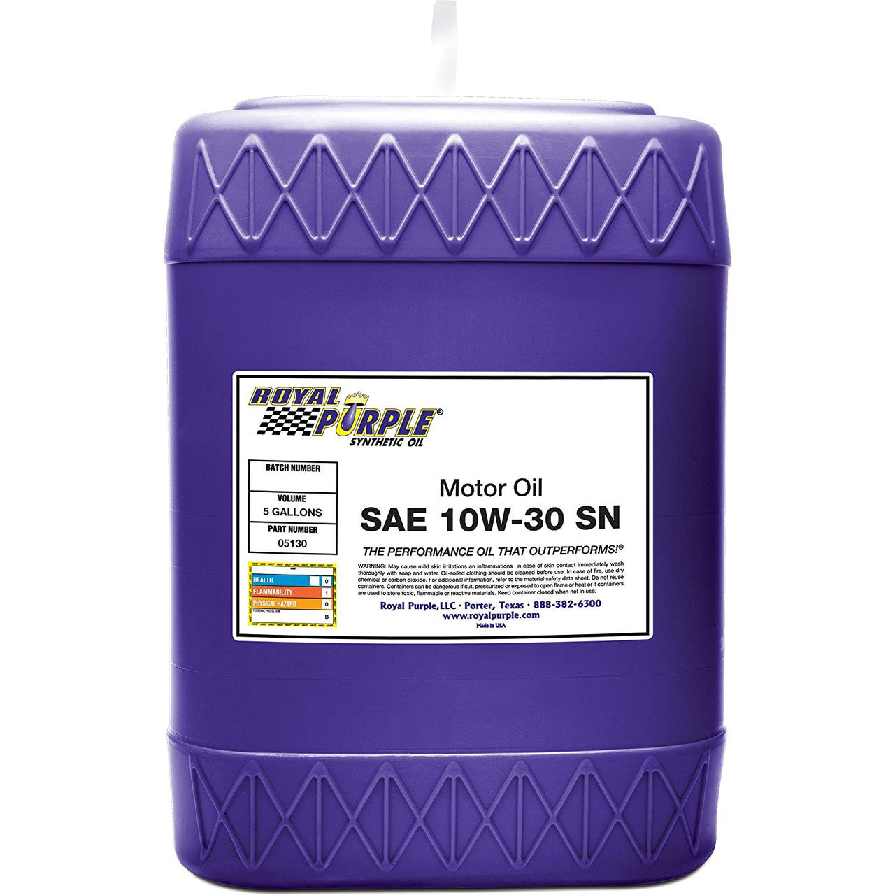 Royal Purple SAE 10W-30 High Performance Synthetic Motor Oil - 946ml
