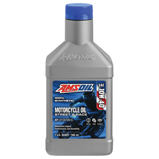 AMSOIL 10W-40 100% Synthetic Motorcycle Oil